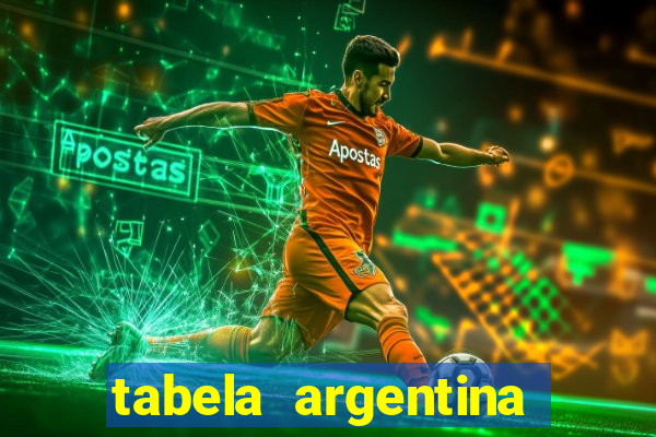 tabela argentina torneo betano